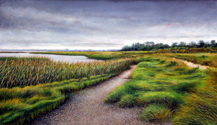 Chandler Davis, "Audabon Marsh", acrylic, $600, 24x30