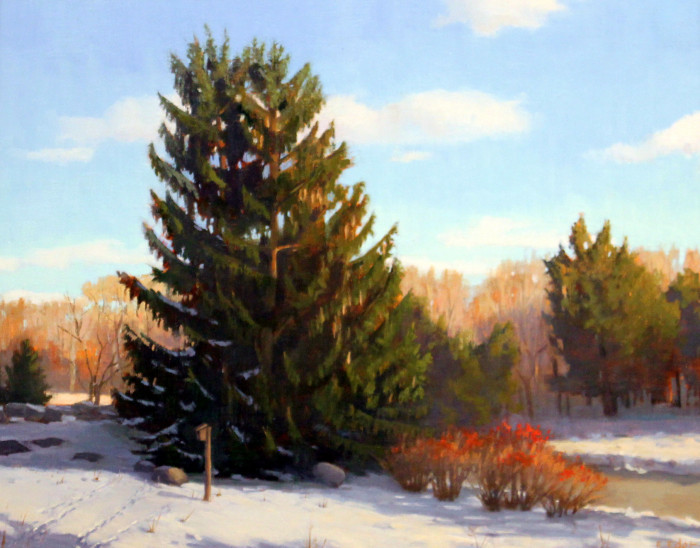 Eileen Eder, "Majestic Spruce", oil, $2,750, 16x20