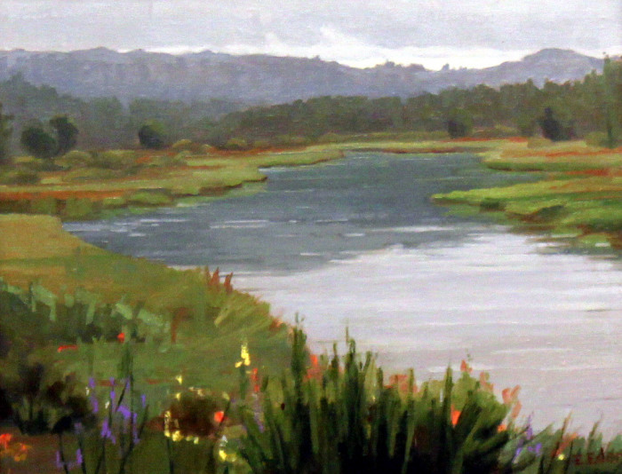 Eileen Eder, "River View", oil, $1,200, 11x14