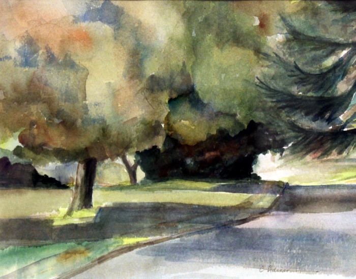 Carole Erdman, "Shadows", watercolor, $500, 15x16