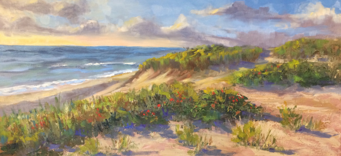 Barbara P. Hageman, "Thoreau's View", oil, $3,500, 15x30