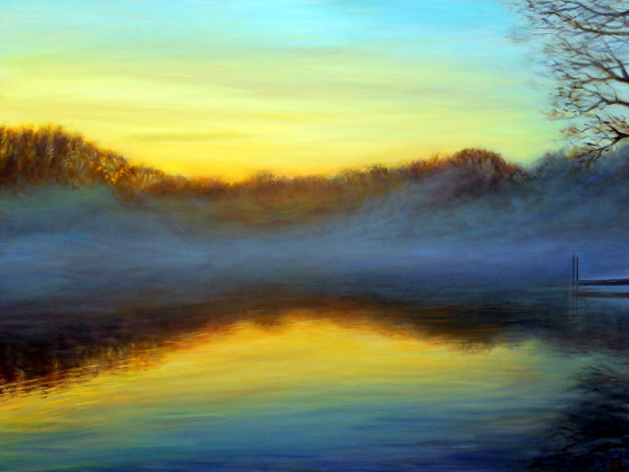 Melissa Imossi, "First Light", oil, $3,000, 30x40