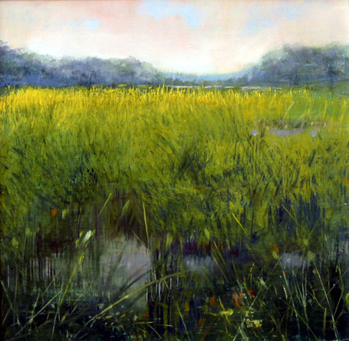 Deborah Kotchen, "Marsh Morning", oil, $850, 18x18