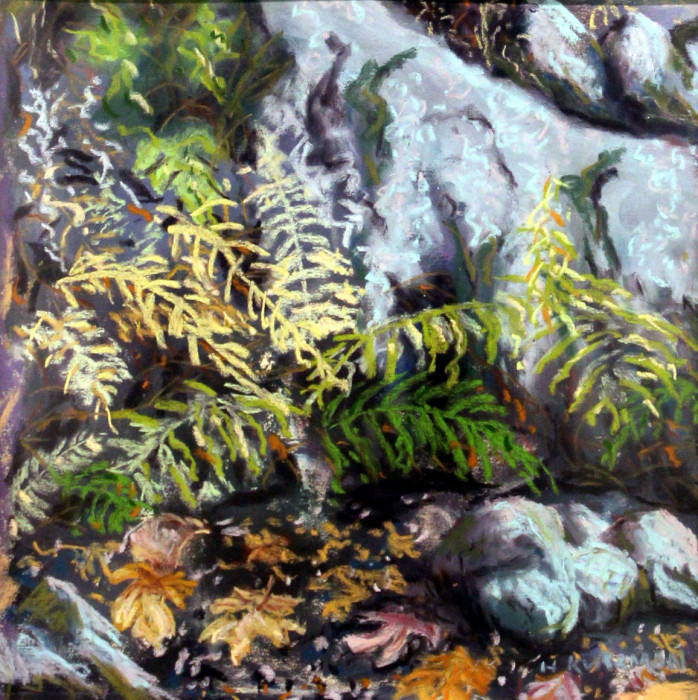 Henie Kurzman, "Autumn, Stonington ", pastel, $350, 15x12