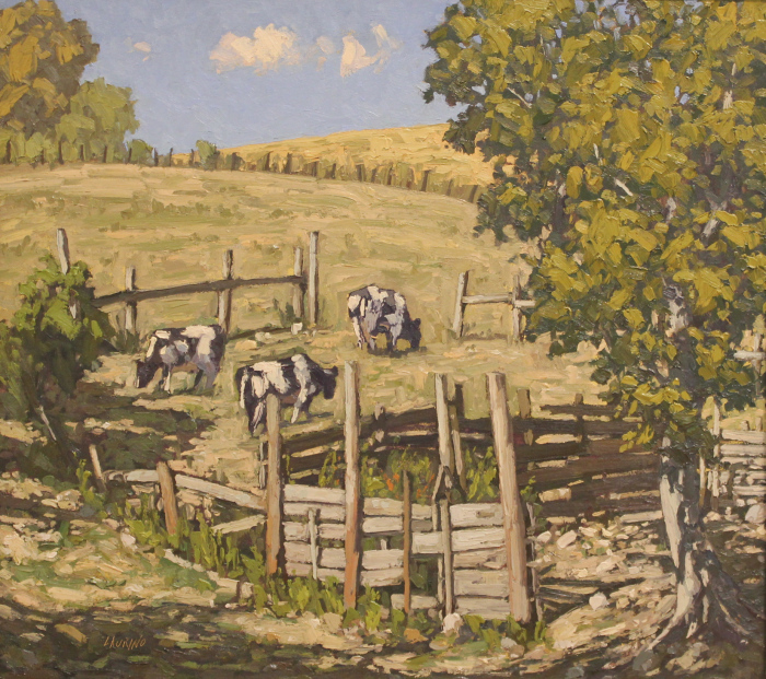 Jim Laurino, "The Corral", oil, $3,000, 22x24