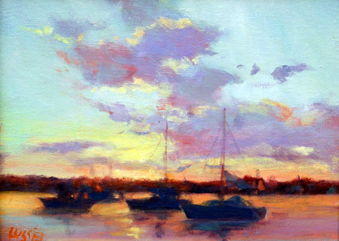 Barbara P. Lussier, "At Rest", oil, $950, 9x12