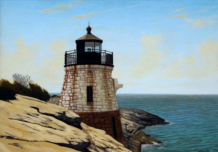 John Mansueto, "Castle Rock Lighthouse", acrylic, $1,850, 15x21