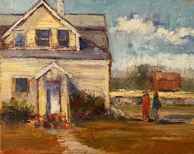Lisa Miceli, "The Farmhouse, Stone Acres", oil, $600, 8x10