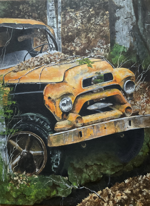 Greg Murry, "Way Off-Road", acrylic, $850, 12x16