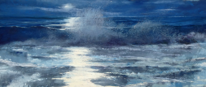 Judy Perry, "Mene - Moon Glow", pastel, $2,000, 12x26