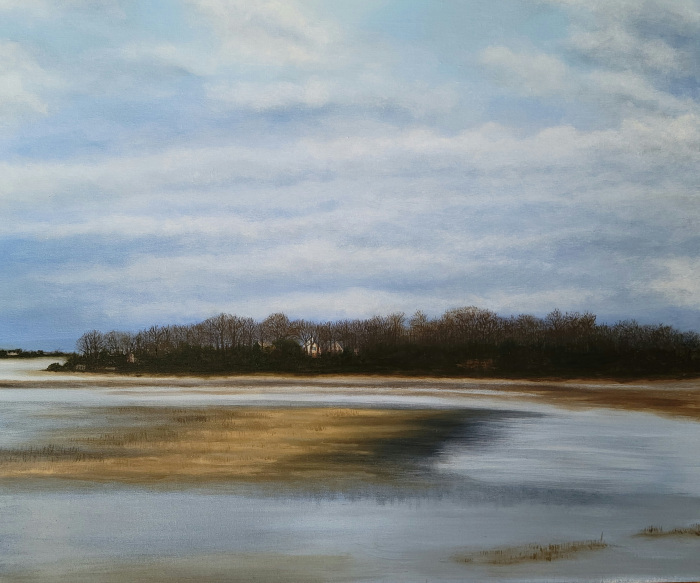 Edith Reynolds, "Ipswich Morn", oil, $500, 20x24