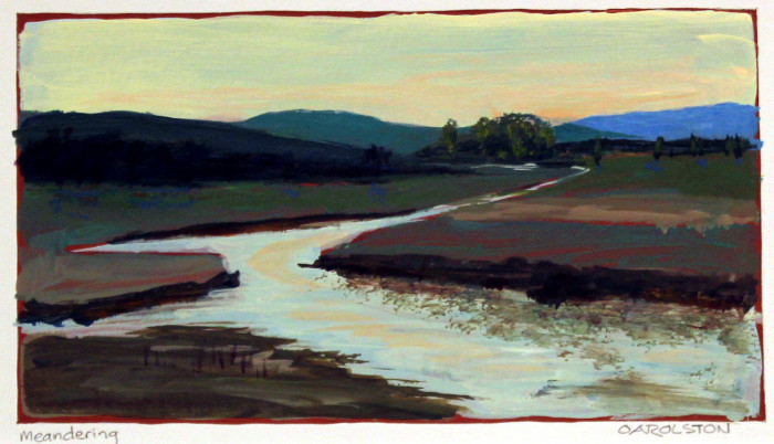 O.A. Rolston, "Meandering", mixed, $175, 11x14