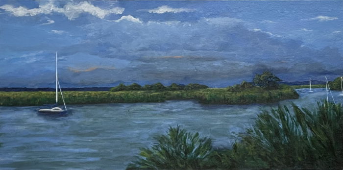Carolyn Rothfeld, "Safe Harbor", acrylic, $1,190, 25x21