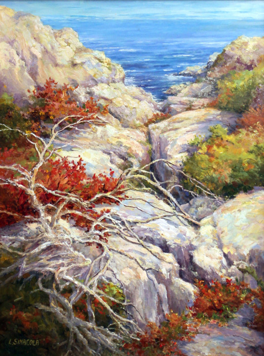 Linda Sinacola, "Down East Discovery", oil, $1,100, 4x18