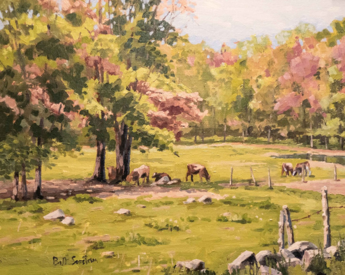 Bill Sonstrom, "Spring Pasture, Somers", oil, $1,200, 16x20