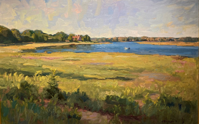 Susan Termyn, "Sunset on Nauset Marsh, September", oil, $4,000, 24x36