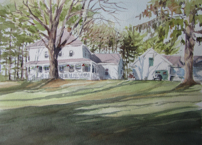 Beverly Tinklenberg, "Afternoon Shadows", watercolor, $325, 11x14
