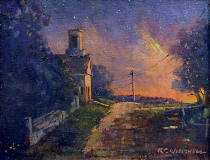 Kent Winchell, "Heaven on Grassy Hill", oil, $1,200, 8x10