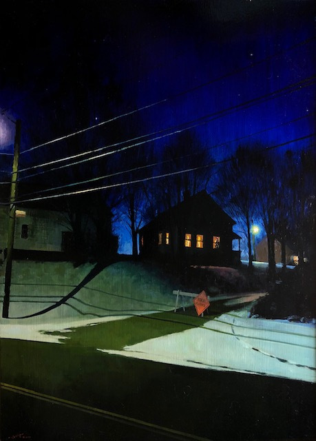 Polly Seip, "Silent Night", oil, 40x32, $7,000
