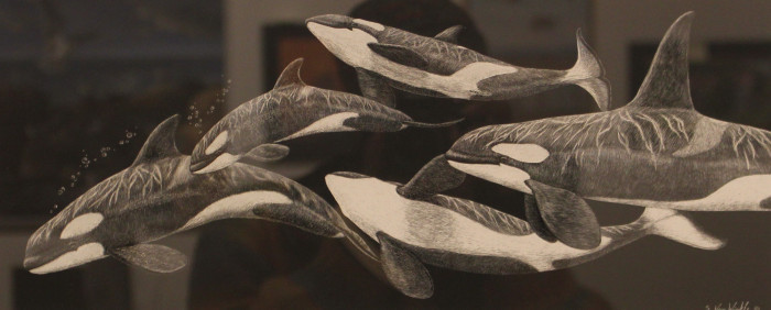 Susan Van Winkle, "Family Ties", Scratchboard, $500
