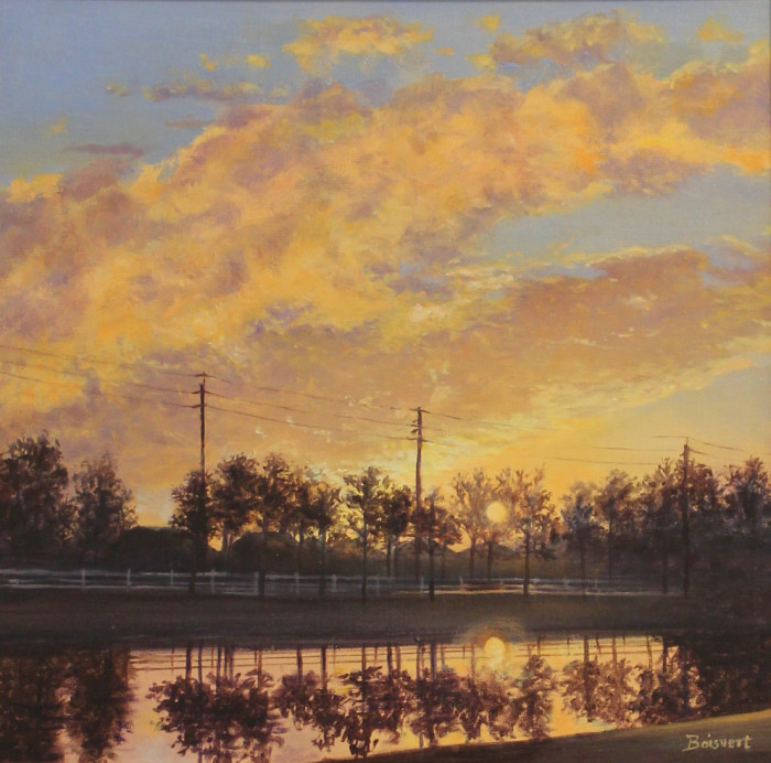 Linda Boisvert DeStefanis, "Evening Glow", Oil, $795
