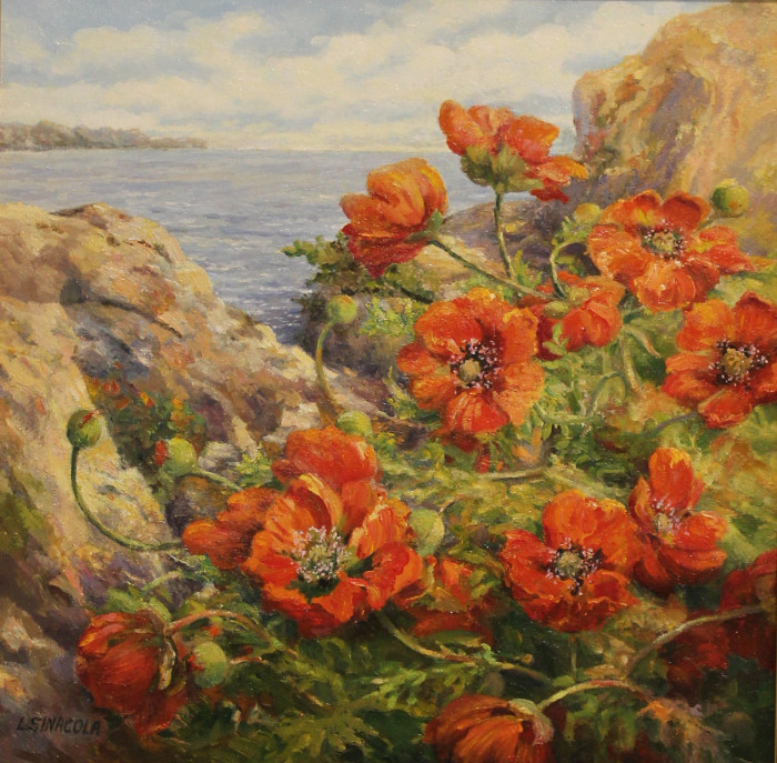 Linda Sinacola, "Poppies - Hope and Peace", Oil, $900
