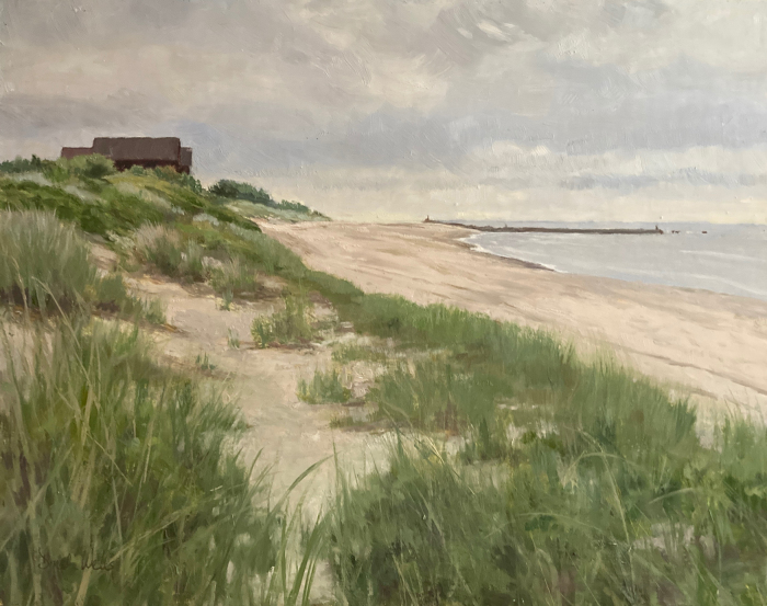 Dinah Wells, "East Pavillion - Hammonaset", Oil, $1,200