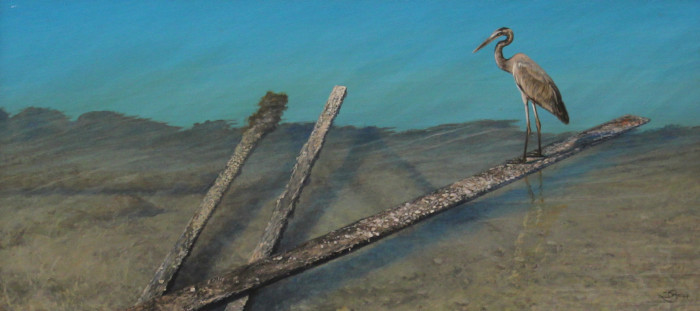Del-Bourree Bach, "Tropic Blues", Acrylic, $3,500