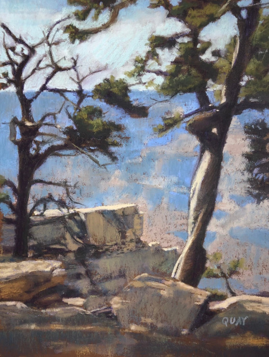 Heather Quay, "Hanging On", Pastel, $550