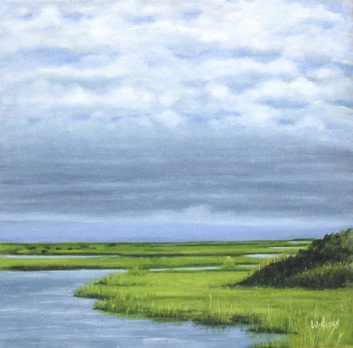 Linda Casey, "Polpis Harbor, Nantucket", Oil, $400