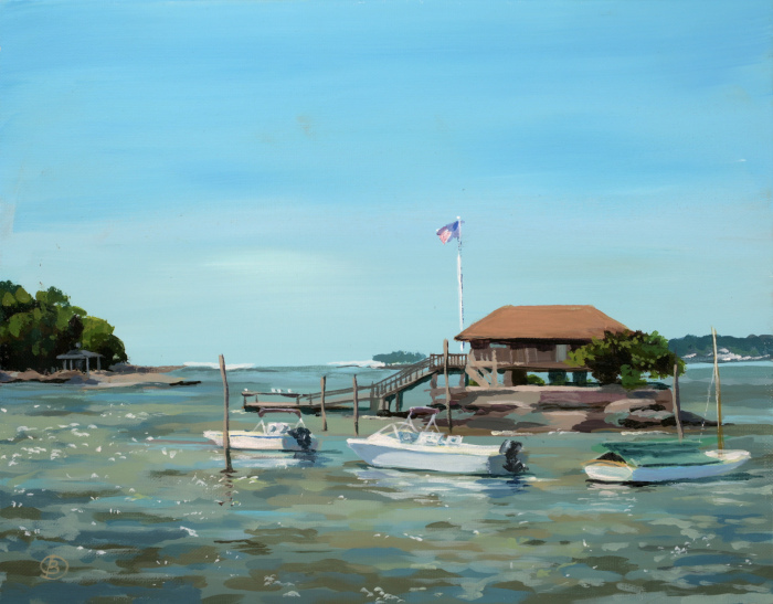 Dina Belyayeva, "High Water Living", Acrylic, $600