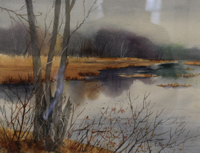 Cora Preibis, "Chester Wetlands", Watercolor, $300