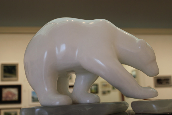 Susan Van Winkle, "Melting Away", Alabaster/Onyx, $6,000
