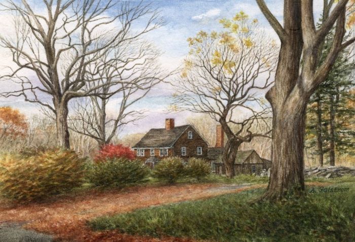 Falstrom_Angie_LymeHomestead_watercolor_3.5x5_975