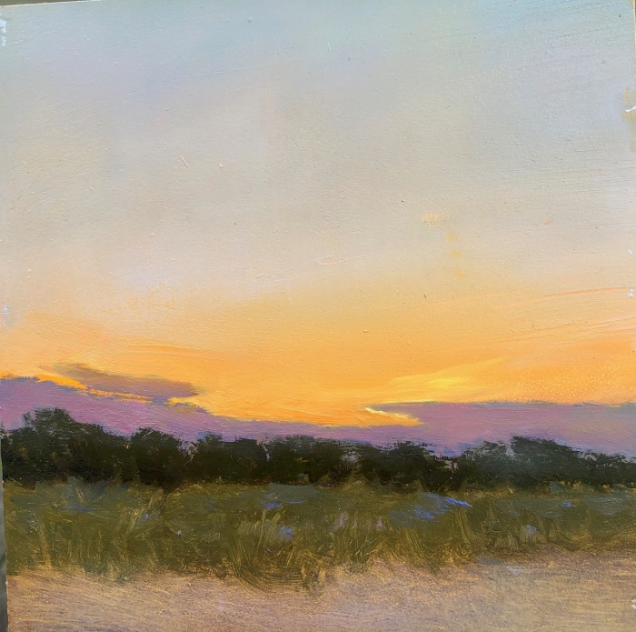Garvin_Sandy_Summer-Night-at-Mile-Creek_-oil