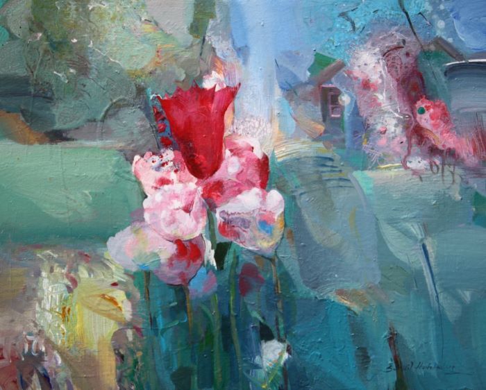 Howlader_Sunil_FlowersinmyGarden3_acrylic_16x20_1500
