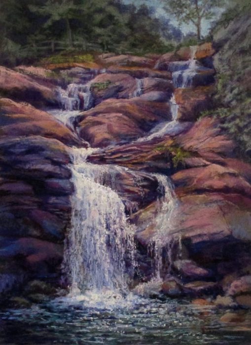 Seekamp_Patricia_Cascading_pastel_23x19_675