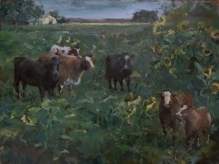 Shane_Shauna_Sunflowers_oil_16x20_PRICE