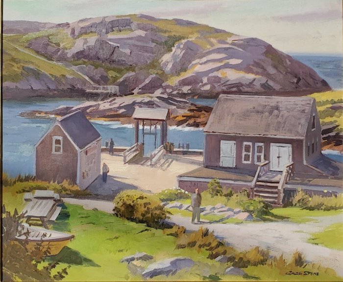 Stone-Caleb -Autumn Afternoon Wharf Hill 20" x 24" oil  $4200