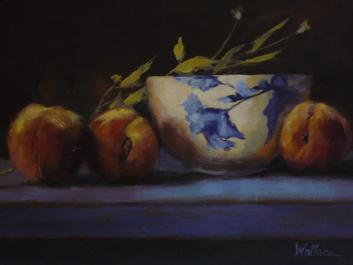 Wallace_Joan_3Peaches_oil_9x12_495