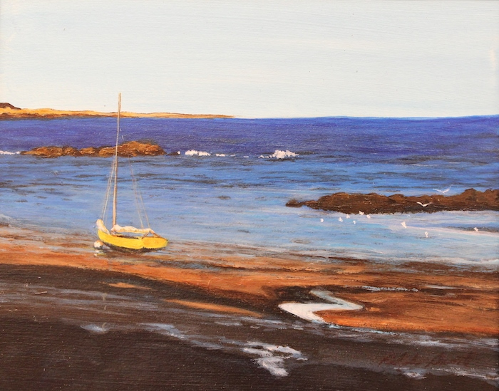 Ralph Acosta, "Blue Water", acrylic, $400