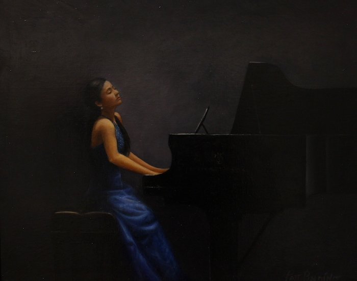 Patt Baldino, "Loving the Music", oil, $2,700