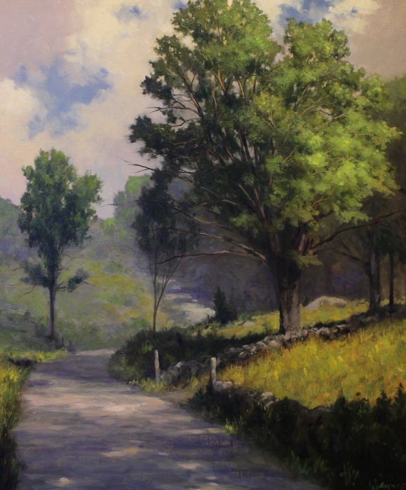 Harley Bartlett, "Country Lane", oil, $6,500