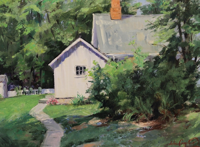 John Caggiano, "A Welcome Retreat", oil, $2,200