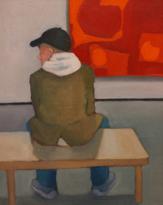 Michael Centrella, "Bird Watching", oil, $1,400