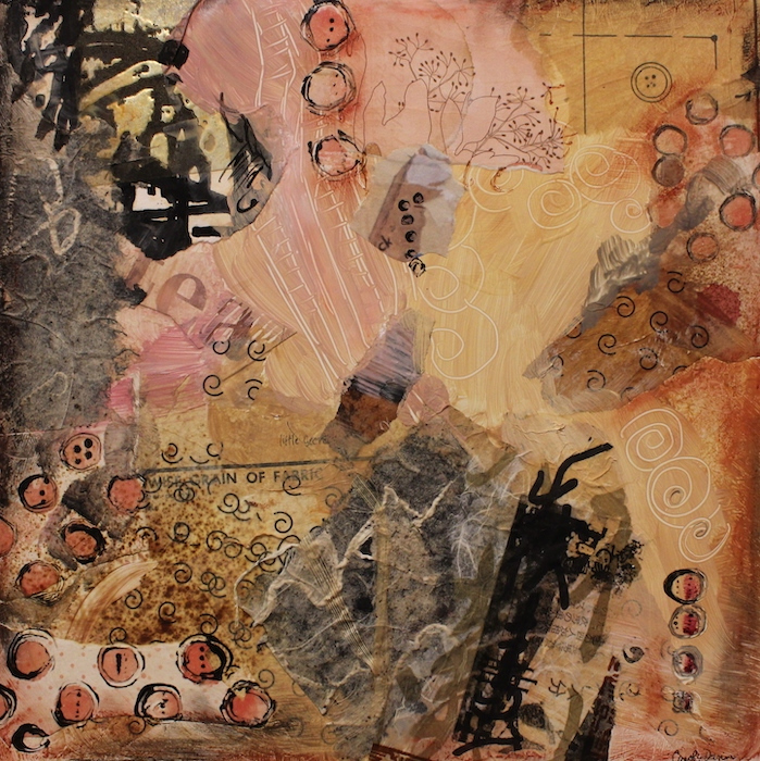 Carol Dunn, "Little Secrets", mixed media, $225
