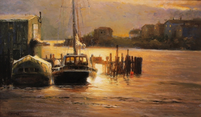 Faripour Forouhar, "Glow of the Golden Sun", oil, $2,900