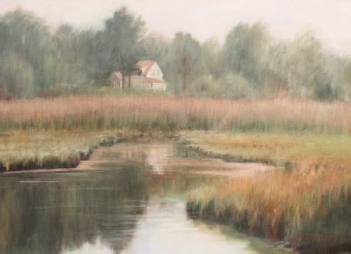 Donna Gilberto, "House on the Duck River", oil, $2,600