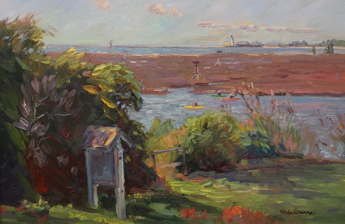 Michael Graves, "At the Boat Ramp", oil, $3,300