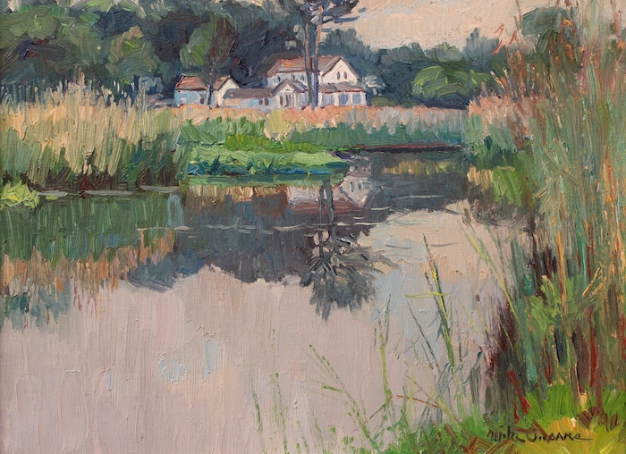 Michael Graves, "From the Old Cemetery", oil, $1,800